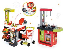Spielküchensets - Küchenset Cherry Special Smoby mit Sounds und Shop Supermarkt mit Waage und Kasse_21
