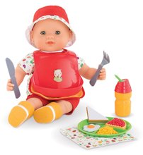 Dodatki za punčke in dojenčke - Jedilni set s slinčkom Bon Appetit Set Corolle za 36-42 cm punčko 10 dodatkov od 24 mes_0
