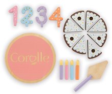 Dodatki za punčke in dojenčke - Rojstnodnevna torta Wooden Birthday Cake Corolle za 36-42 cm punčko 18 dodatkov od 24 mes_0