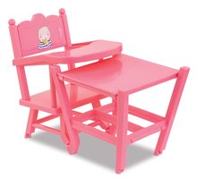 Stolčki za dojenčke - Stolček za hranjenje High Chair Pink Corolle za 36-42 cm punčko rožnati_0