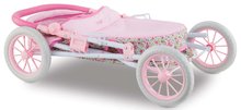 Kočíky od 18 mesiacov - Hlboký kočík s taškou na prebaľovanie Carriage Floral Corolle skladací pre 36-52 cm bábiku výškovo nastaviteľný_1