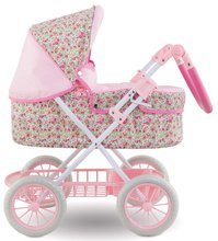 Kočíky od 18 mesiacov - Hlboký kočík s taškou na prebaľovanie Carriage Floral Corolle skladací pre 36-52 cm bábiku výškovo nastaviteľný_3