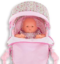 Kinderwagen für Puppe ab 18 Monaten - Kinderwagen mit Wickeltasche Carriage Floral Corolle zusammenklappbar für 36-52 cm Puppe, höhenverstellbar_4