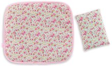 Postieľky a kolísky pre bábiky -  NA PREKLAD - Cesta de mimbre con funda y almohada Floral Corolle para muñecas de 36-42 cm_1