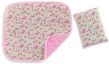 Postieľky a kolísky pre bábiky -  NA PREKLAD - Cesta de mimbre con funda y almohada Floral Corolle para muñecas de 36-42 cm_2