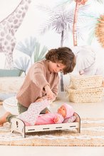Postieľky a kolísky pre bábiky - Drevená postieľka Wooden Bed Floral Corolle pre 30-36 cm bábiku_4