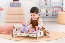 Postieľky a kolísky pre bábiky - Drevená postieľka Wooden Bed Floral Corolle pre 30-36 cm bábiku_9