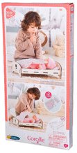 Postieľky a kolísky pre bábiky - Drevená postieľka Wooden Bed Floral Corolle pre 30-36 cm bábiku_18