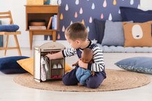 Vêtements pour poupées - Armoire en bois Wooden Dressing Room Corolle pour poupée 30-36 cm, avec 3 cintres_7