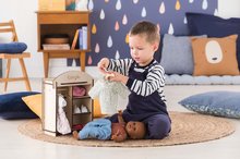 Vêtements pour poupées - Armoire en bois Wooden Dressing Room Corolle pour poupée 30-36 cm, avec 3 cintres_8