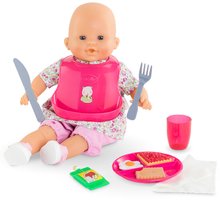 Dodatki za punčke in dojenčke - Jedilni set s torbico in slinčkom Large Meal Set Corolle za 36-42 cm dojenčka 11 dodatkov od 24 mes_0