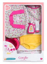 Játékbaba kiegészítők - Pelenkázótáska Changing Bag Floral Corolle 36 cm játékbabának 7 kiegészítővel 24 hó-tól_0