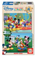 Drevené Disney puzzle - Drevené puzzle Mickey Mouse a priatelia Educa 2x 16 dielov_0