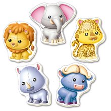 Baby puzzle Zvířátka z džungle Educa 5obrázkové od 24 měsíců