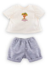 Tričko a kraťasy pre bábiku T-Shirt & Short Little Explorer Mon Grand Poupon Corolle