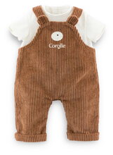 Overal a tričko pre bábiku Bear Overalls & T-Shirt Little Explorer Mon Grand Poupon Corolle