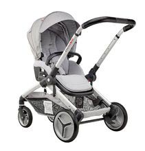 Wózki - Wózek dla dwojga dzieci Red Castle Evolutwin® Grey regulowany z kompletnym wyposażeniem i ochroną przeciwdeszczową_1
