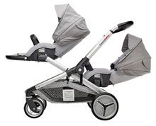 Wózki - Wózek dla dwojga dzieci Red Castle Evolutwin® Grey regulowany z kompletnym wyposażeniem i ochroną przeciwdeszczową_2