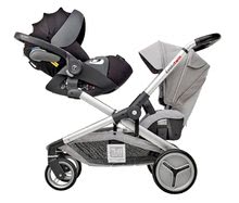 Wózki - Wózek dla dwojga dzieci Red Castle Evolutwin® Grey regulowany z kompletnym wyposażeniem i ochroną przeciwdeszczową_3