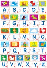 Jeux de société en langues étrangères - Jeu d'apprentissage Apprenons l'Alphabet Educa 52 pièces - Majuscules et minuscules à partir de 4-5 ans_0