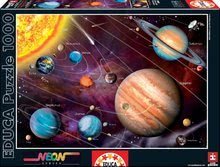 Svjetleće puzzle - EDUCA 14461 PUZZLE 1000 dielov Neon Solar System + FIX PUZZLE LEPIDLO _2