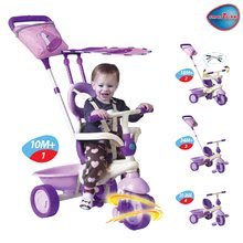 Tricikli za djecu od 10 mjeseci - Tricikl Safari Hippo Touch Steering smarTrike s prevlakom, ljubičasti od 10 mjeseci_0