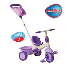 Tricikli za djecu od 10 mjeseci - Tricikl Safari Hippo Touch Steering smarTrike s prevlakom, ljubičasti od 10 mjeseci_2