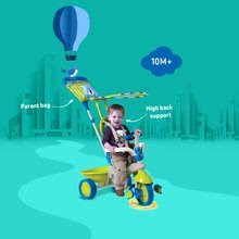 Trojkolky od 10 mesiacov - Trojkolka Safari Medveď Touch Steering smarTrike zeleno-modrá od 10 mes_4