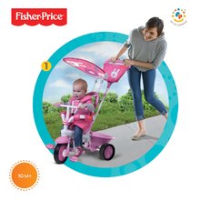 Trojkolky od 10 mesiacov - Trojkolka Elite Pink Fisher-Price ružová od 10 mes_1