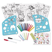 Produse vechi - Masa pentru desenat Hello Kitty Smoby cu mai multe functii si cu sabloane cu 28 de accesorii_3