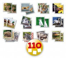 Memory - Gioco di memoria Identic Memo Game Natura Educa 110 pezzi con animali da 6 anni_0