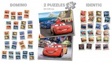 Progresívne detské puzzle - Puzzle Autá 2 SuperPack 4 v 1 Educa 2x puzzle, domino, pexeso_0