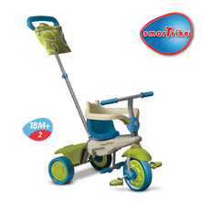 Triciklik 10 hónapos kortól - Tricikli Vanilla Touch Steering smarTrike zöld-kék 10 hó-tól_1