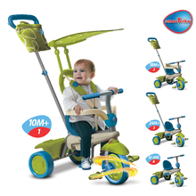 Triciclete de la 10 luni - Tricicletă Vanilla Touch Steering smarTrike verde-albastru de la 10 luni_0