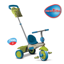 Triciklik 10 hónapos kortól - Tricikli Vanilla Touch Steering smarTrike zöld-kék 10 hó-tól_2