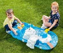 Piste acquatiche per bambini - Pista Acquatica Polar AquaPlay stazione di ricerca con pompa dell'acqua al polo nord con un orso polare in una barca 2 personaggi_1