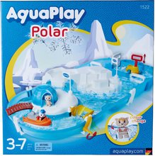 Vodne dráhy pre deti -  NA PREKLAD - Ruta acuática Polar AquaPlay Estación de investigación con una bomba de agua en el Polo Norte con un oso polar en un bote y 2 figuras._15