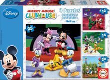 Progresívne detské puzzle - Puzzle Mickey Mouse Educa 25-20-16-12 dielov, progresívne od 24 mes_0