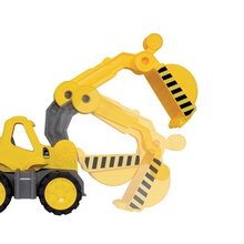 Auta do písku - Autíčka na hraní 3 kusy Maxi Bolid Smoby - vyklápěcí auto, buldozer a bagr délka 42 cm_3