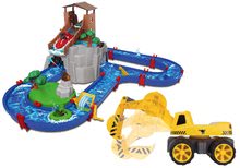 Set piste acquatiche - Set Pista Acquatica Adventure Land AquaPlay avventura sotto la cascata con cavalcabile con ruspa e barche_20