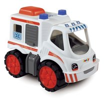 Produse vechi - Set 3 maşinuţe Maxi Bolide Smoby ambulanţă, pompierii şi maşină de gunoi_3