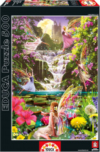 Puzzle cu 500 de bucăți  - Puzzle Genuine Waterfall Fairies Educa 500 de piese de la 11 ani_1