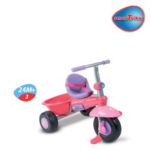 Tricikli za djecu od 10 mjeseci - SMART TRIKE 1560300 trojkolka DX ružová so slnečníkom a s ovládaním od 10 mesiacov bez textilu _1