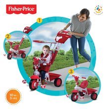 Triciclete de la 10 luni - Tricicletă Fisher-Price Royal Red smarTrike roşu de la 10 luni_0