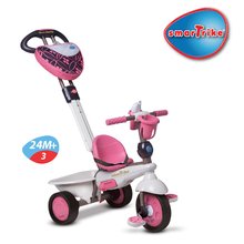 Triciklik 10 hónapos kortól - Tricikli Dream Team Silver-Pink Touch Steering 4in1 smarTrike lengéscsillapítóval ezüst-rózsaszín 10 hó-tól_2