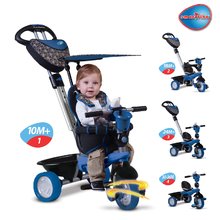 Tricikli za djecu od 10 mjeseci - SMART TRIKE 1590300 trojkolka DREAM TEAM BLUE-BLACK TouchSteering 4v1 s tlmičom a taškou čierno-modrá od 10-36 mesiacov _0