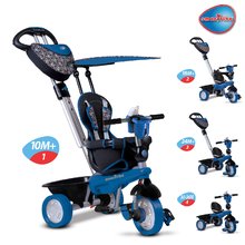 Triciclete de la 10 luni - Tricicletă Dream Team Blue&Black Touch Steering 4in1 smarTrike negru-albastru de la vârsta de 10 luni_0