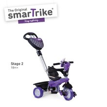 Tříkolky od 10 měsíců - Tříkolka Dream Team Purple Black 4v1 smarTrike Touch Steering s tlumičem fialovo-černá od 10 měsíců_1