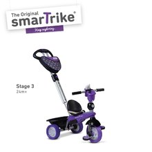 Tříkolky od 10 měsíců - Tříkolka Dream Team Purple Black 4v1 smarTrike Touch Steering s tlumičem fialovo-černá od 10 měsíců_2