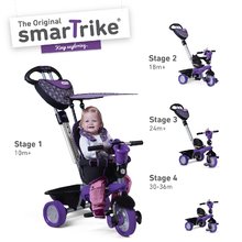 Triciklik 10 hónapos kortól - Tricikli Dream Team Purple&Black Touch Steering 4in1 smarTrike lila-fekete 10 hó-tól_4